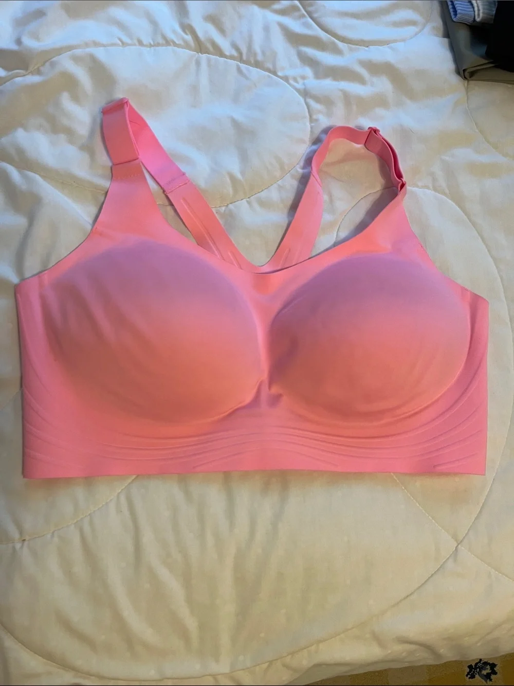 All in motion Pink Molded Wireless Sports Bra XL